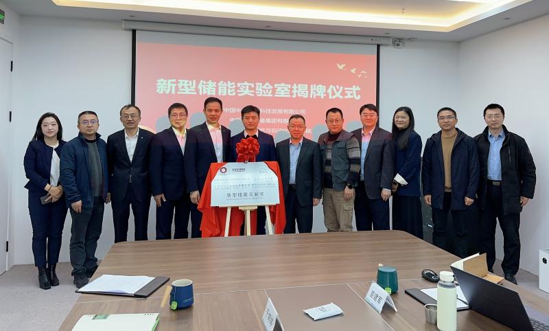 裝備集團(tuán)與中材海外、合肥工業(yè)大學(xué)共建新型儲(chǔ)能實(shí)驗(yàn)室在滬揭牌